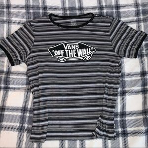 Striped Vans tee shirt